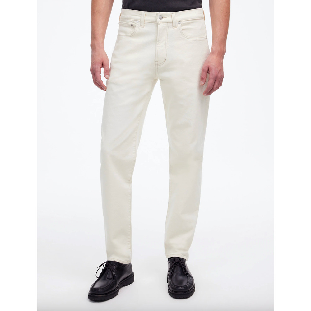 Madewell Relaxed Taper Jeans Mens Mid Rise Vintage Canvas Cream W 29 L 30 NWT - Picture 2 of 13